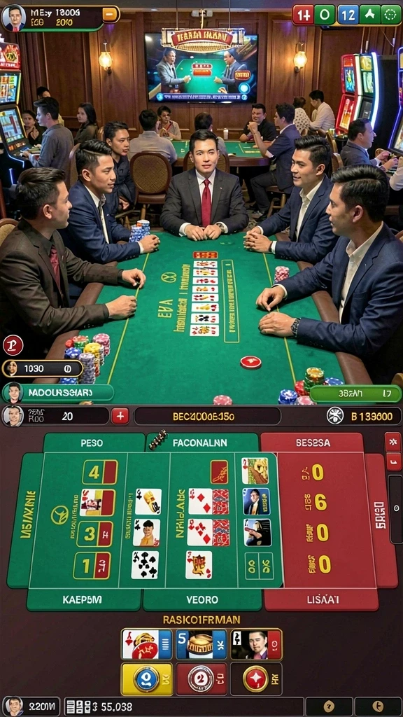 Tampilan menarik dari permainan slot klasik.