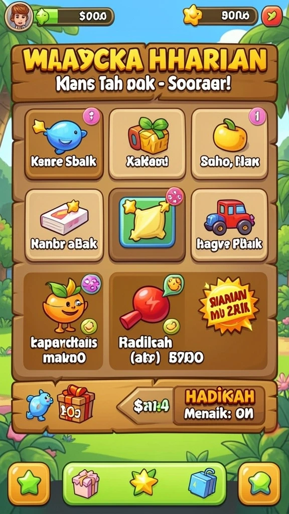 Tampilan utama aplikasi 71H yang menarik.