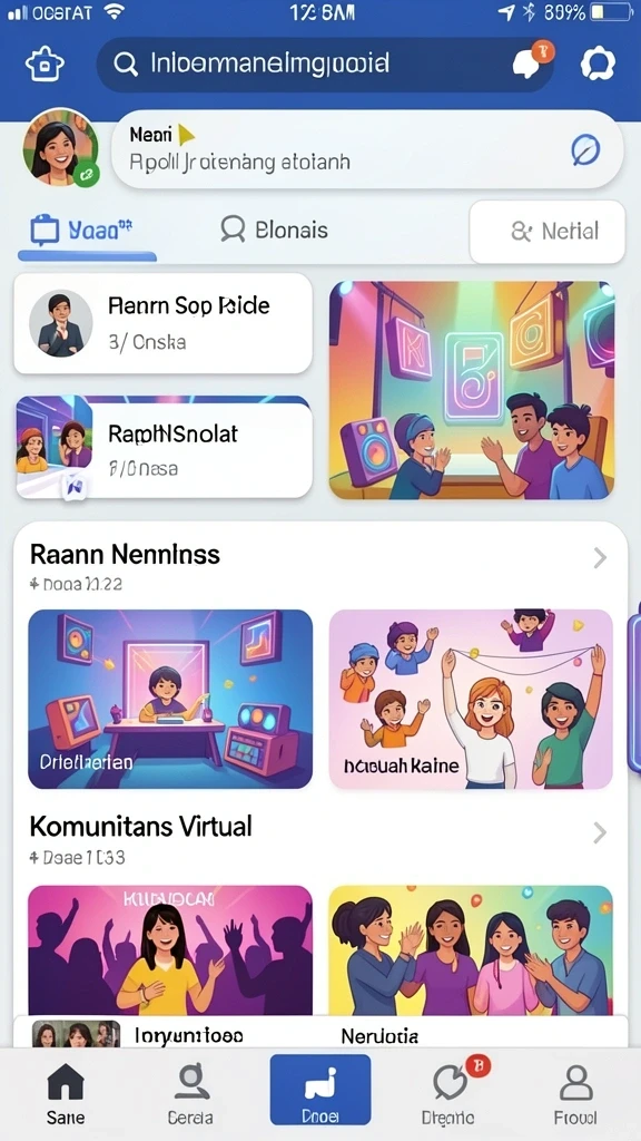 Tampilan antarmuka yang menarik dan modern.