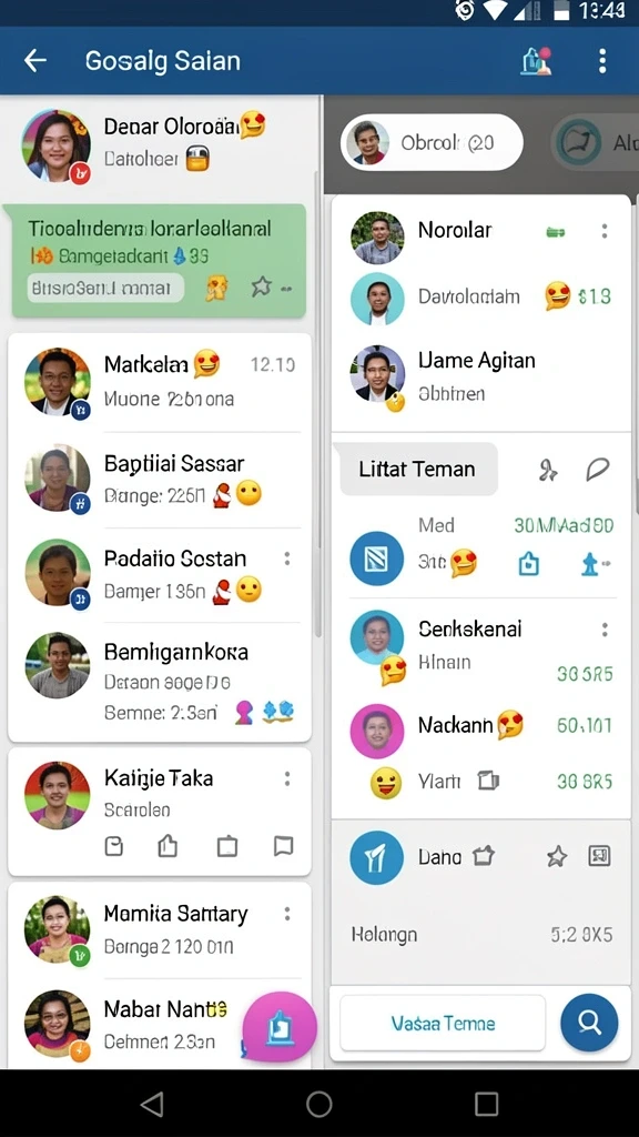 Beragam tantangan yang membuat permainan semakin seru.