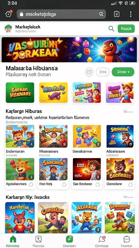 Banyak pilihan permainan yang seru dan menguntungkan.