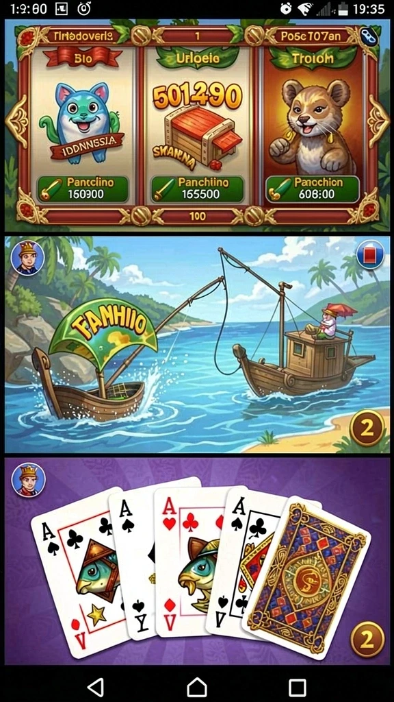 Beragam pilihan tema permainan slot.