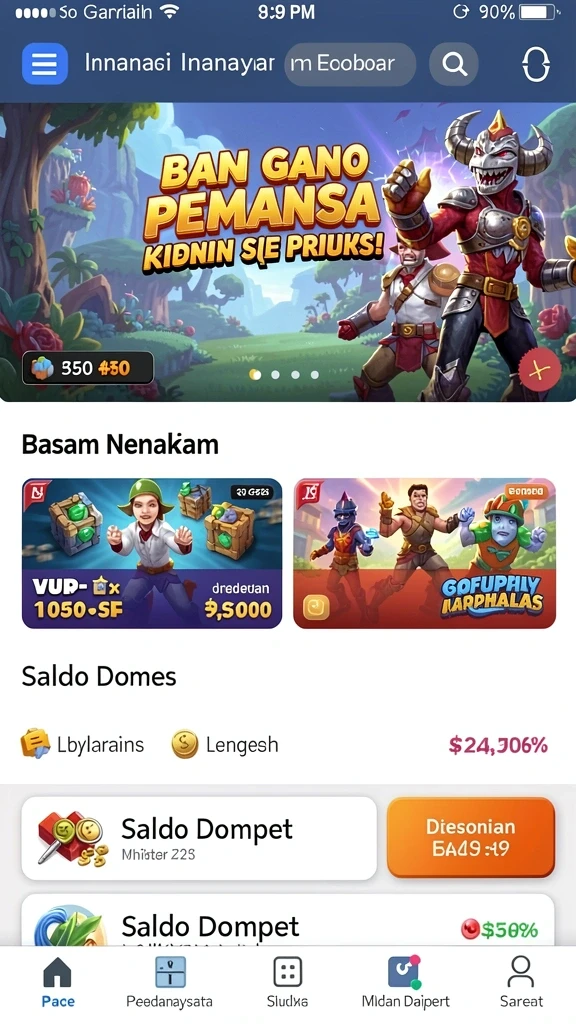 Ilustrasi karakter utama yang menarik.