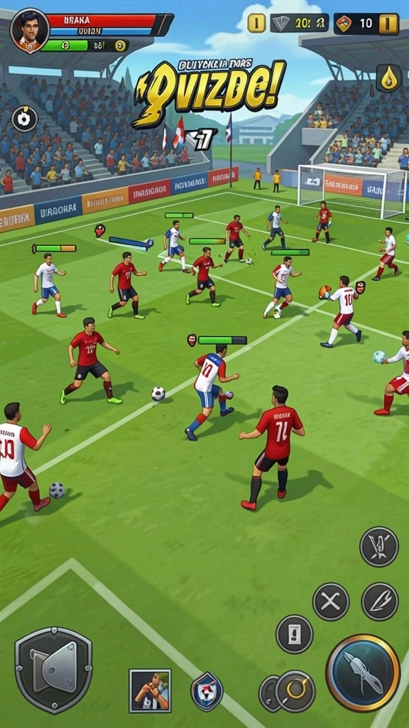 Tangkapan layar fitur multiplayer yang menampilkan pertarungan epik.