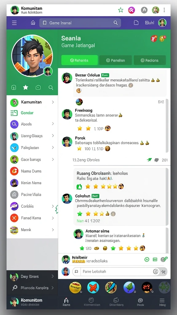Komunitas aktif yang mendukung pemain baru.