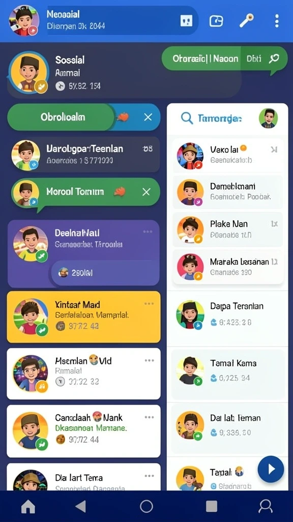 Screenshot menunjukkan tema slot yang penuh warna dan menarik.
