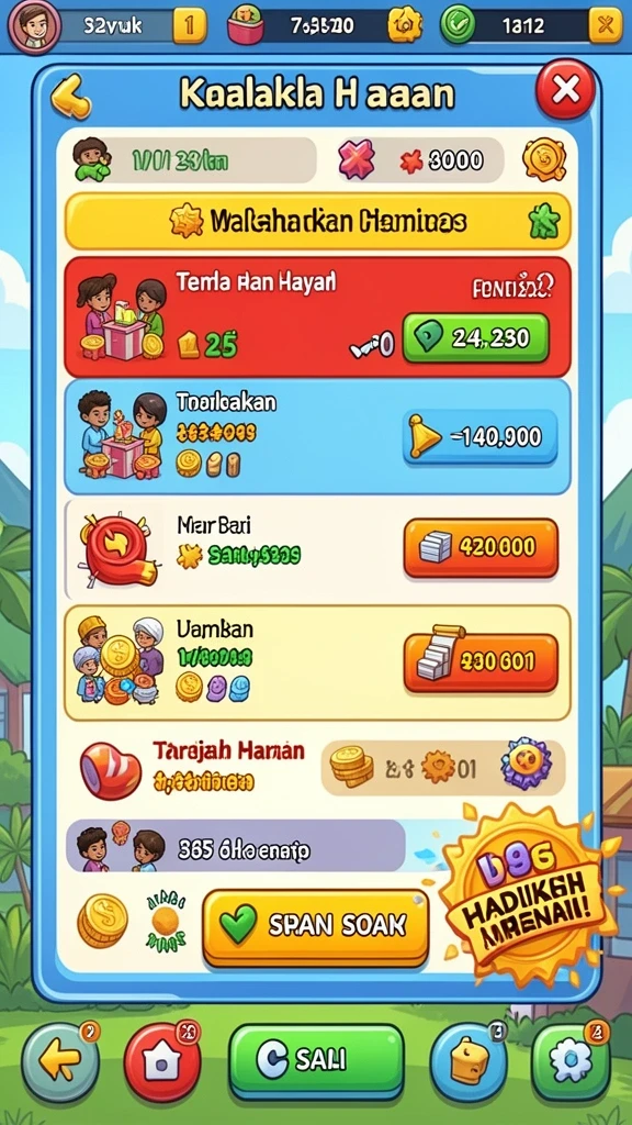 Tampilan antarmuka yang menarik dan mudah digunakan.