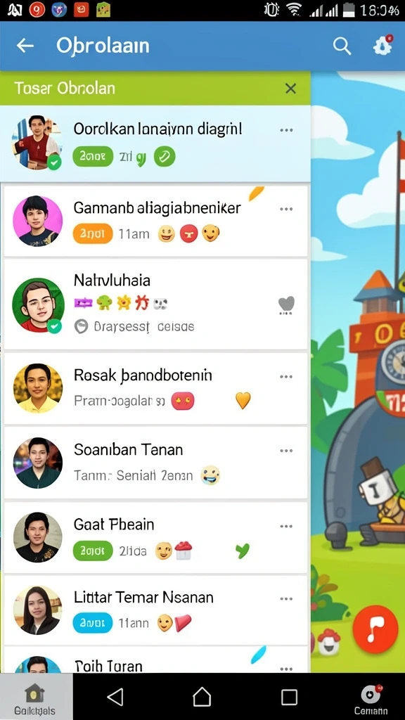 Misi menantang yang terus diperbarui.