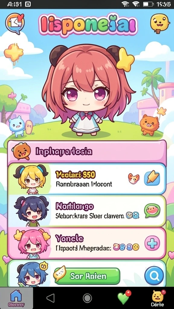 Menu interaktif yang memudahkan navigasi dalam game.