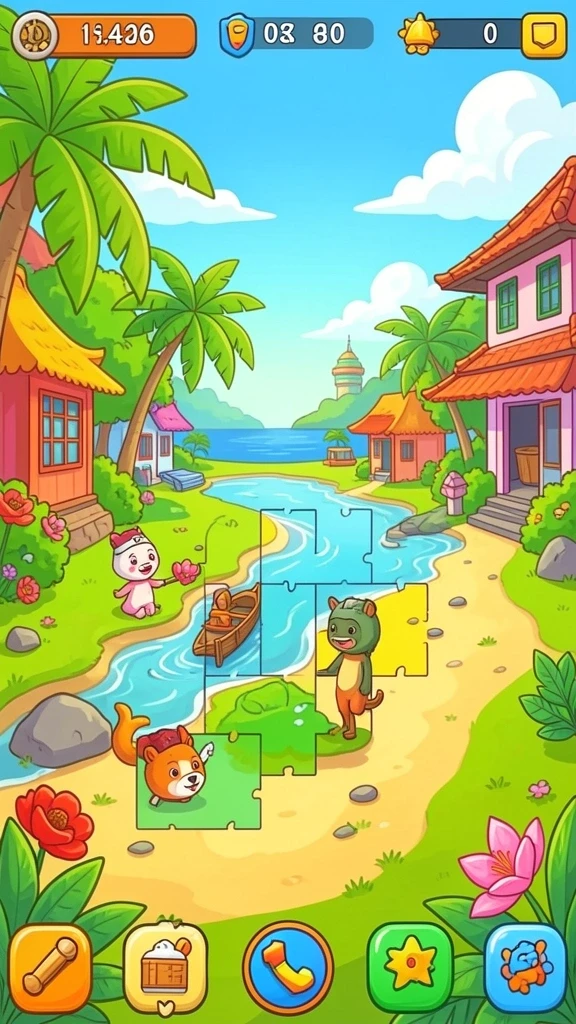 Visualisasi grafis yang memukau dan penuh warna.