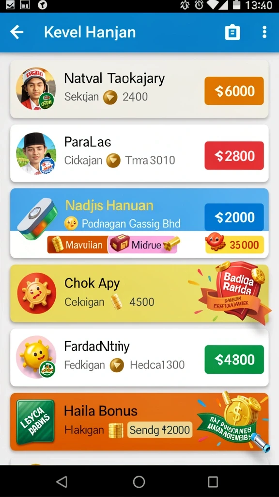 Tangkapan layar dengan grafik yang menawan.