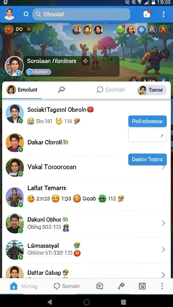 Momen seru saat bertanding dengan teman-teman.