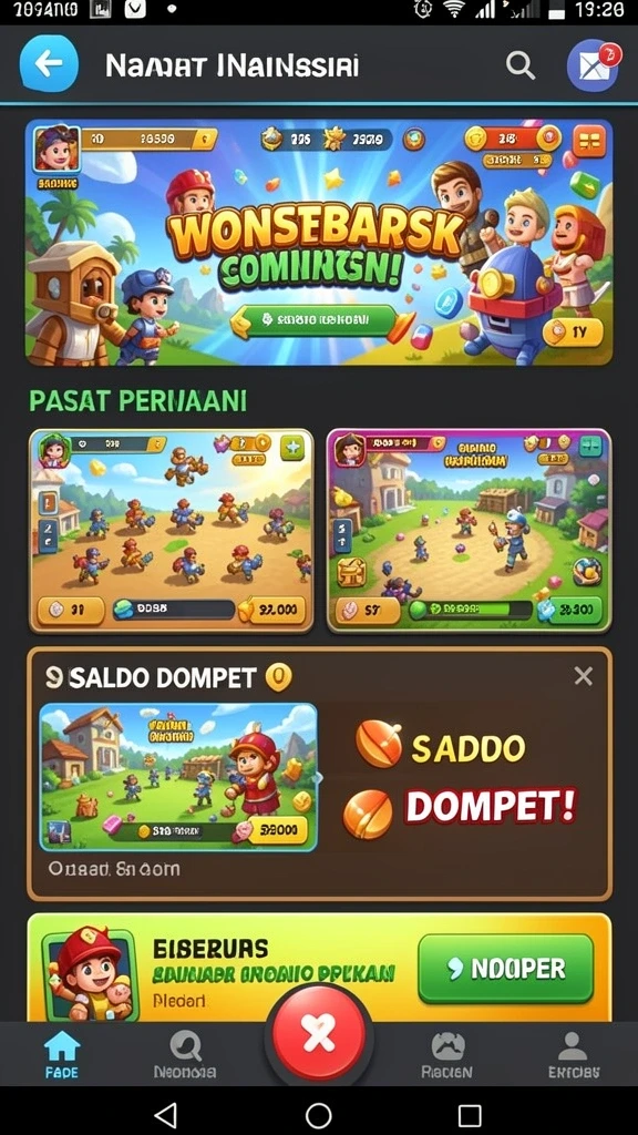 Tampilan utama aplikasi LUXARABET yang menarik dan user-friendly.