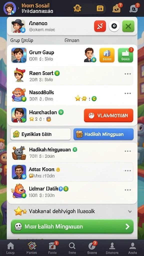 Tampilan utama yang menawan dengan navigasi yang mudah.