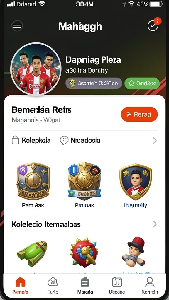 Tampilan awal game MERDEKAWIN yang menarik.