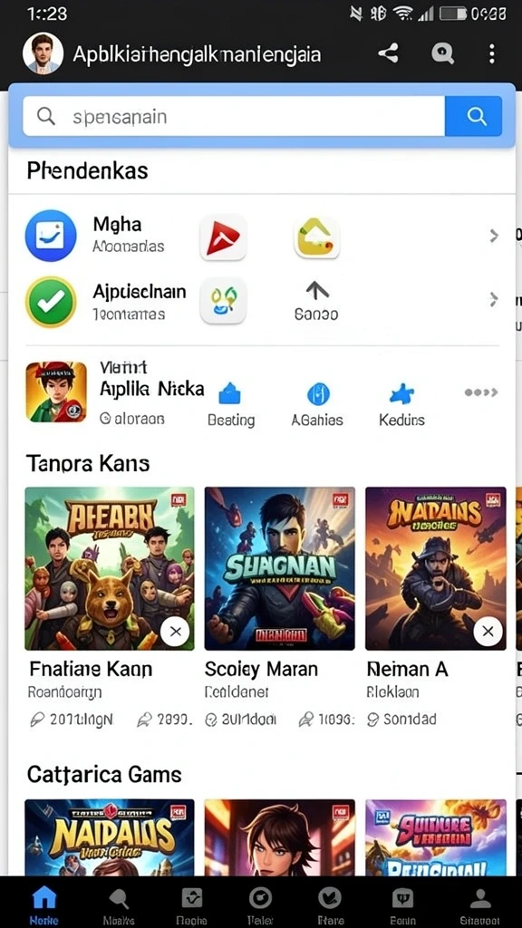 Tampilan antarmuka pengguna yang menarik.
