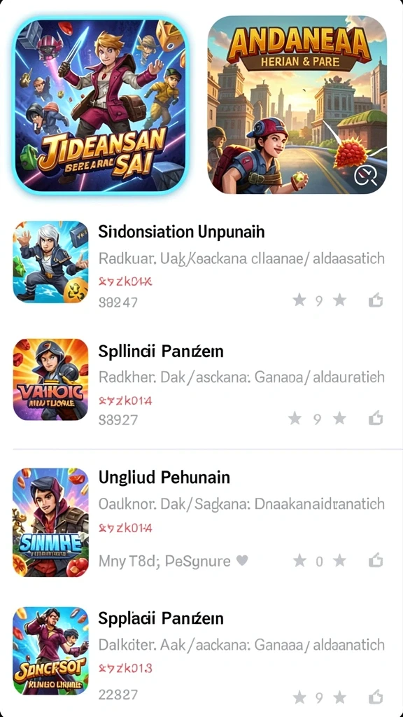 Screenshot menunjukkan fitur bonus yang seru.