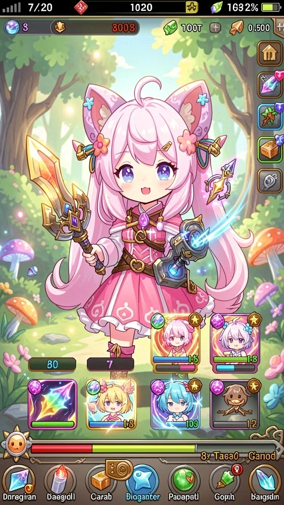 Screenshot menggambarkan berbagai tema permainan slot.