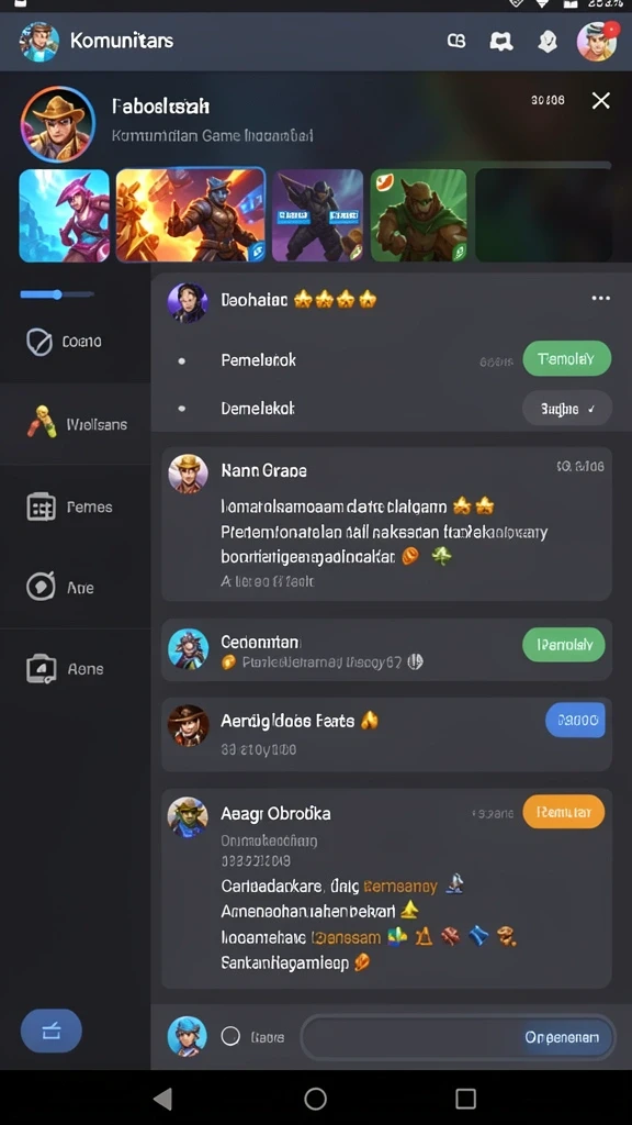 Tampilan awal yang menarik perhatian.