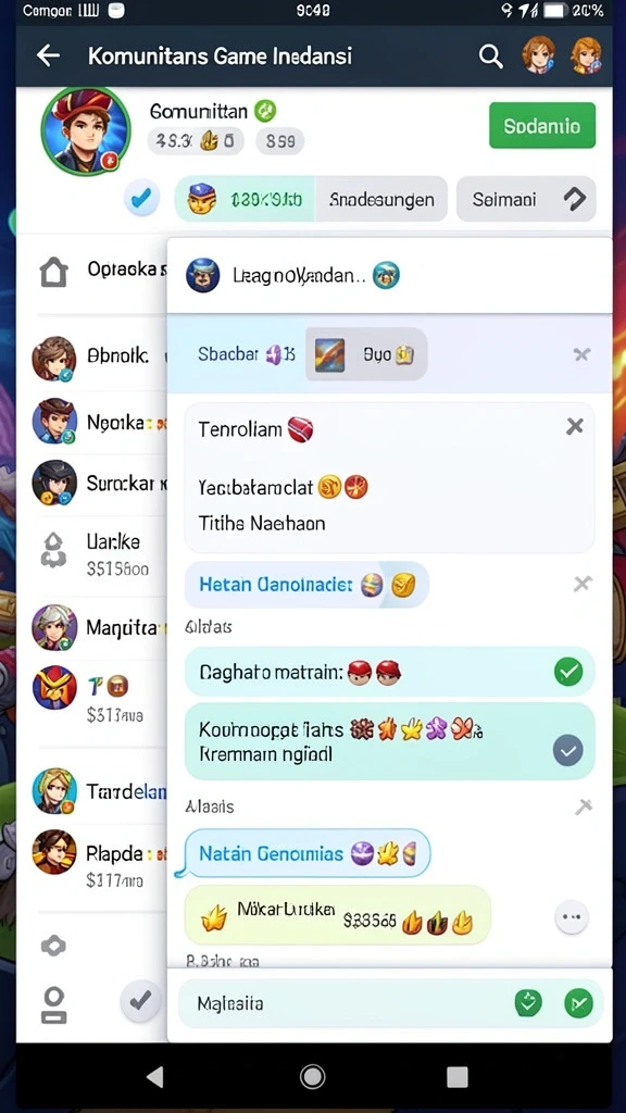 Tantangan seru di setiap level permainan.