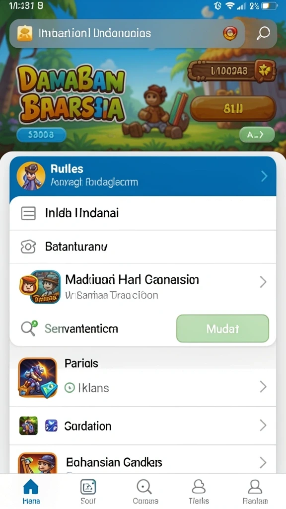 Tampilan awal yang memukau dan menarik.