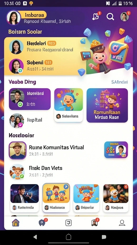Tampilan antarmuka yang menarik dan mudah digunakan.