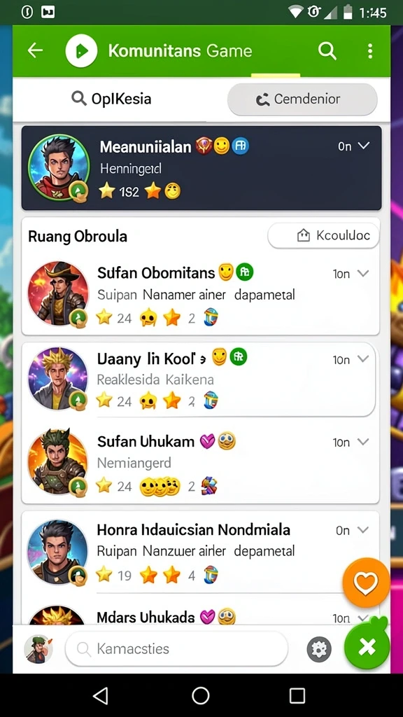 Tangkapan layar menunjukkan tampilan level yang penuh warna.