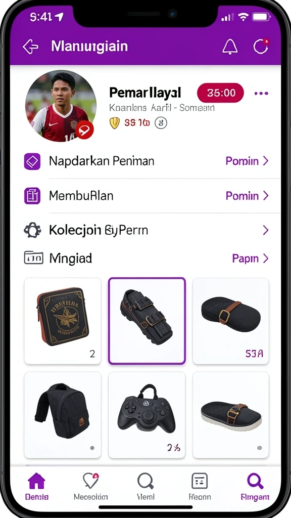 Pengalaman bermain yang seru dengan berbagai pilihan permainan.