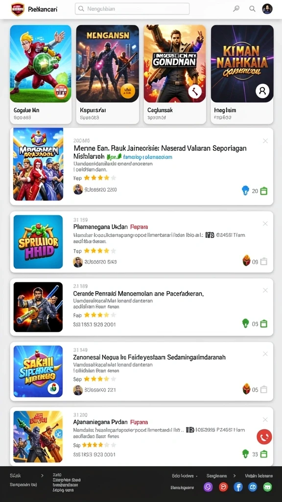 Gameplay seru yang menantang keterampilan.