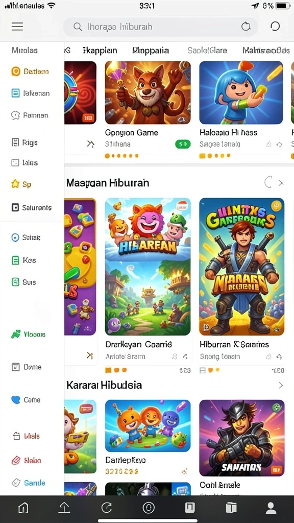 Halaman permainan slot dengan banyak pilihan yang menggoda.