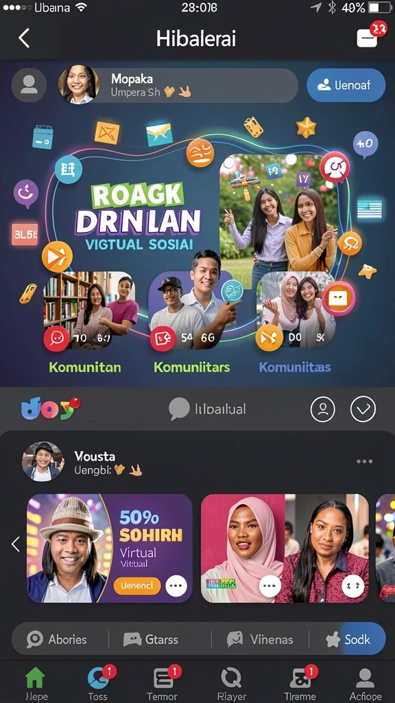 Sistem hadiah yang menarik dan memotivasi.